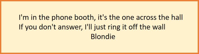 Blondie song